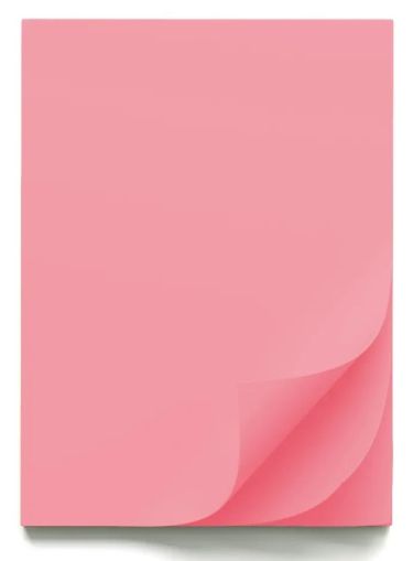 Цветен картон B1, 70x100cm, 220g, 10 листа, РОЗОВ