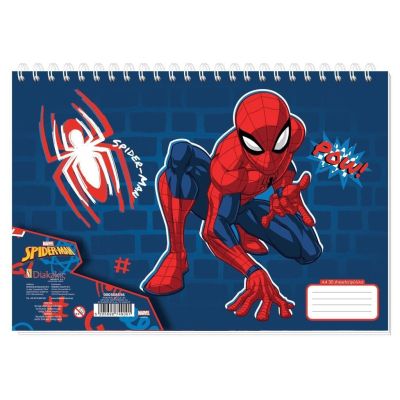 Скицник със спирала А4, 30л, spiderman