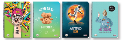 Тетрадка Deis A4, 80л, каре, спирала, тийн 2025