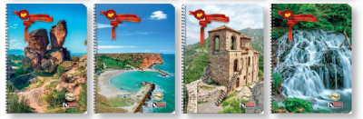 Тетрадка Deis A4,100л,каре,спирала,нашата България 2025