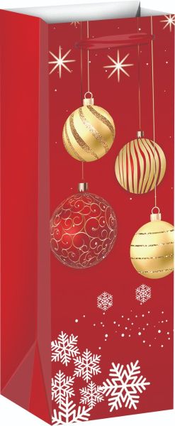 Подаръчна торбичка XMAS Bottle, 13x36x8.5cm, 71214