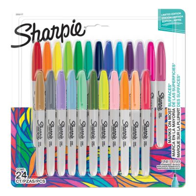 Комплект перманентни маркери Sharpie Seasonal, F, 24 цвята