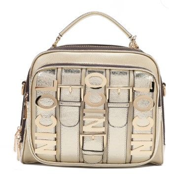 Чанта Nicole Lee, 28x24.5x12.5 cm, ЗЛАТИСТ