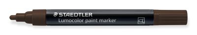 Маркер Staedtler Lumocolor Paint 349, акрилен, ТЪМНО КАФЯВ