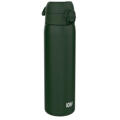 Бутилка за вода Ion8 SE, метална, 600ml, Dark Green