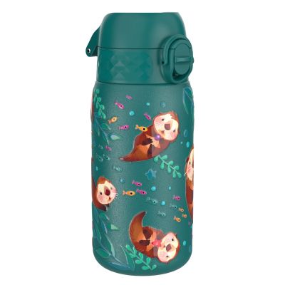 Бутилка за вода Ion8 Print, метална, 400ml, ВИДРА