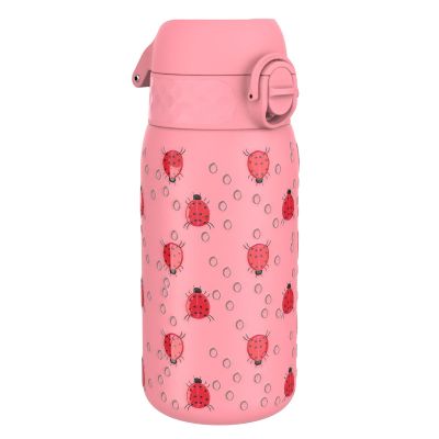 Бутилка за вода Ion8 Print, метална, 400ml, КАЛИНКИ