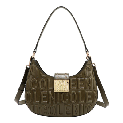 Чанта Nicole Lee, 26.5x25.5x5.5 cm, тъмнозелена