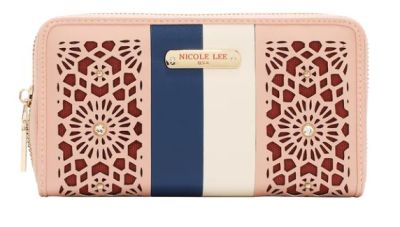 Портфейл Nicole Lee, 19x10x3.5 cm, РОЗОВ