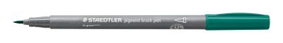 Флумастер Staedtler Pigment Brush 371, ТЪМНО ЗЕЛЕН