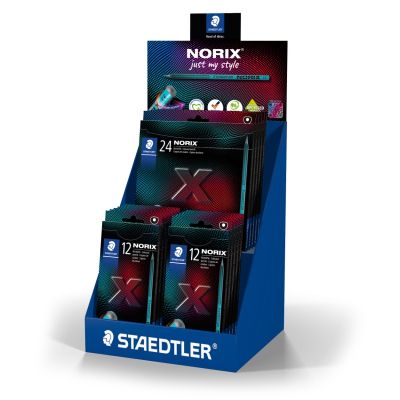 Дисплей цветни моливи Staedtler Norix 186