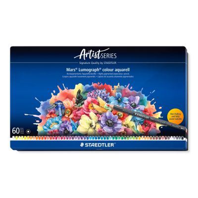 Цветни  моливи Staedtler Mars Lum. Aquarell 104, 60 цвята