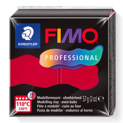 Полимерна глина Staedtler Fimo Profession,57g, ТЧЕРВЕН