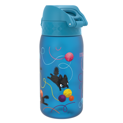 Бутилка за вода Ion8 Print, рециклирана пластмаса, 350ml, Cats