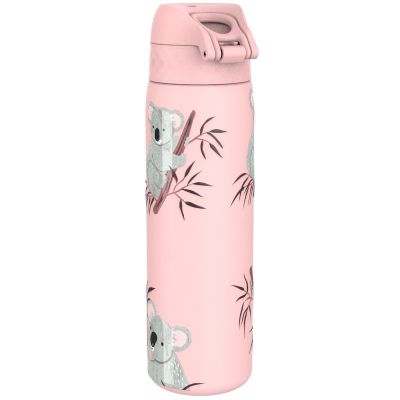 Бутилка за вода Ion8 Print, метална, 600ml, КОАЛА