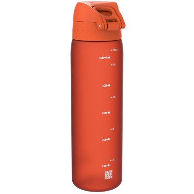 Бутилка за вода Ion8 SE, рециклирана пластмаса, 500ml, ТОРАНЖЕВ