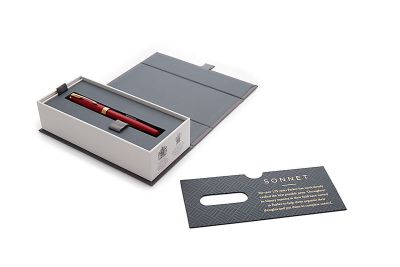 Писалка Parker Royal Sonnet Lacquer, червена GT, М