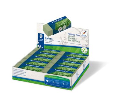 Гума Staedtler 526 80, 65x23x13mm, зелена