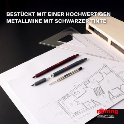 Химикалка Rotring 600, тъмносива