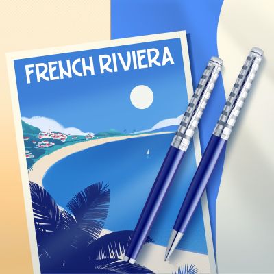 Химикалка Waterman Hemisphere DeLuxe Marine Blue, райе