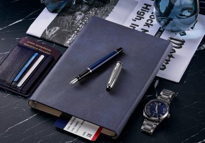 Писалка Waterman Expert SE Deluxe Metallic Blue CT, M