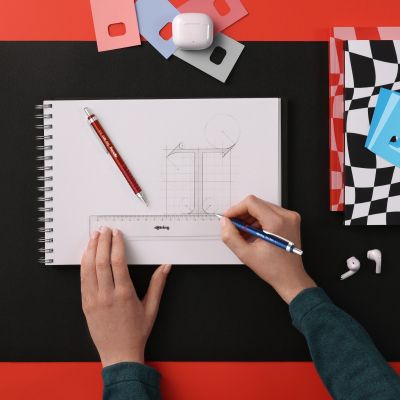 Автоматичен молив Rotring Tikky Retro, 0.7mm, червен