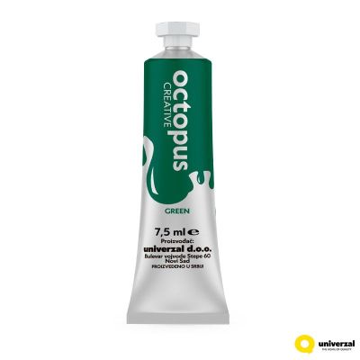 Темперни боички Octopus, 10 цвята х 7.5 ml