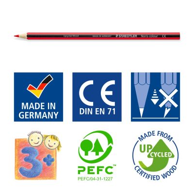Цветни моливи Staedtler Noris Colour 185, 12 цвята