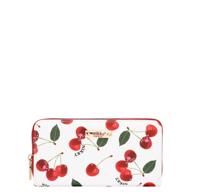 Комплект Nikky, 2 раници и портфейл, Charry Lips white