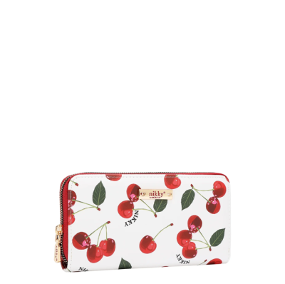 Комплект Nikky, 2 раници и портфейл, Charry Lips white