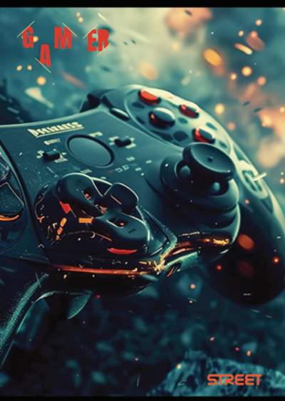 Тетрадка Street, А4, квадратчета, 54листа, Gaming