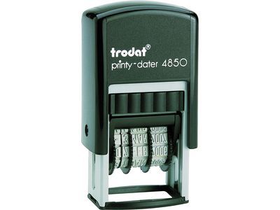 Печат-датник Trodat 4850, 3.8mm,с клише,25х5mm,чер
