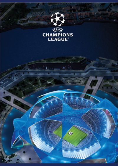 Тетрадка, А4, квадратчета, 54л, UEFA