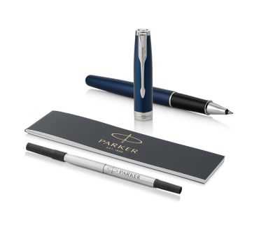 Ролер Parker Royal Sonnet Lacquer, син CT