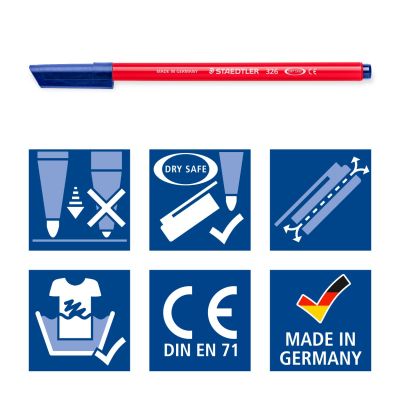 Флумастри Staedtler Noris 326, 20 цвята