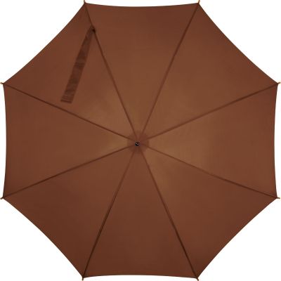 Чадър, Ф105cm, извита дръжка, автоматичен, кафяв