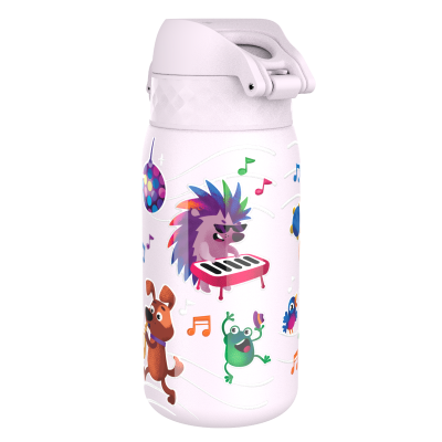Бутилка за вода Ion8 Print, метална, 400ml,Animal Band