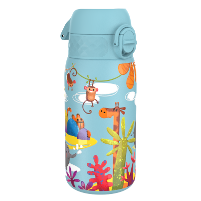 Бутилка за вода Ion8 Print, метална, 400ml, Safari