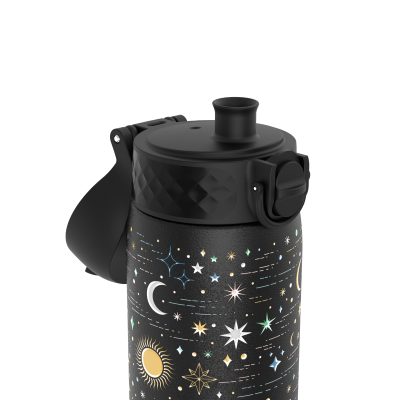 Бутилка за вода Ion8 Print, метална, 600ml, Celestial