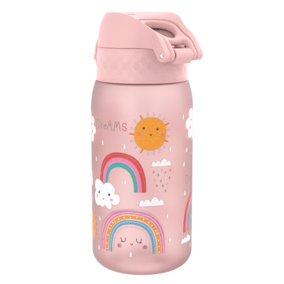 Бутилка за вода Ion8 Print, рециклирана пластмаса, 350ml,Rainbows