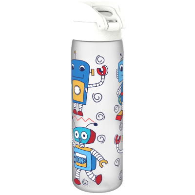 Бутилка  за вода Ion8 Print,рециклирана пластмаса,500ml, Robots