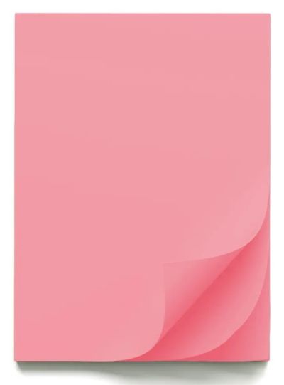 Цветен картон B1, 70x100cm, 220g, 10 листа, РОЗОВ