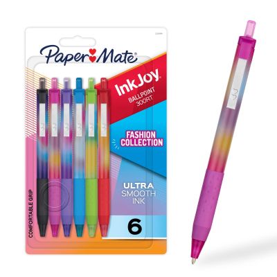 Комплект химикалки Papermate InkJoy 300 RT, 6 цвята
