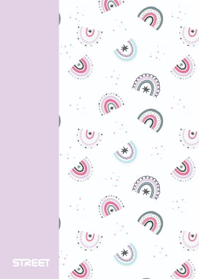 Тетрадка Street, А4, бели л, 42л, PP корици, BLOSSOM