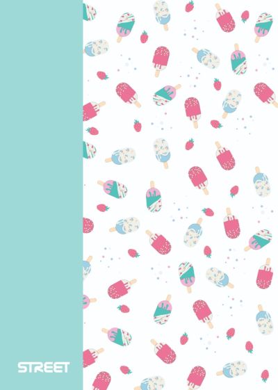 Тетрадка Street, А4, бели л, 42л, PP корици, BLOSSOM