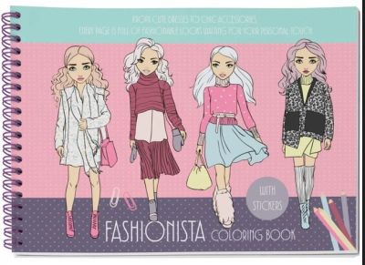 Книжка за оцв. Creative, А4,31стр., Little Fashion