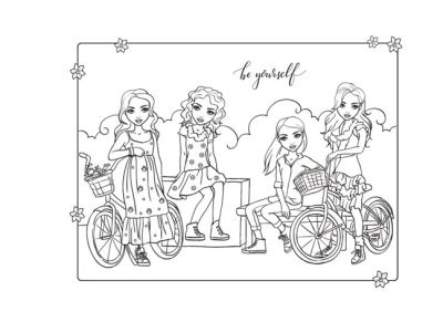 Книжка за оцв. Creative, А4,31стр., Little Fashion