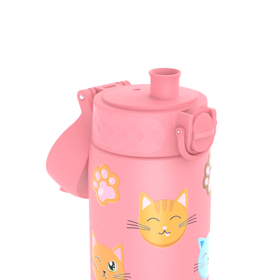 Бутилка за вода Ion8 Print, метална, 600ml, Cats