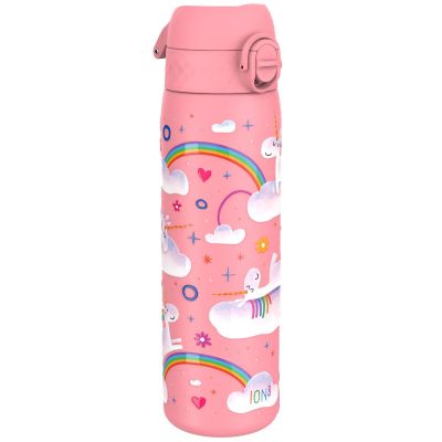 Бутилка за вода Ion8 Print, метална, 600ml, ЕДНОРОГ