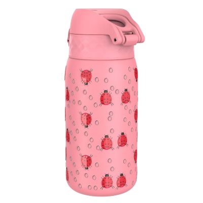 Бутилка за вода Ion8 Print, метална, 400ml, КАЛИНКИ